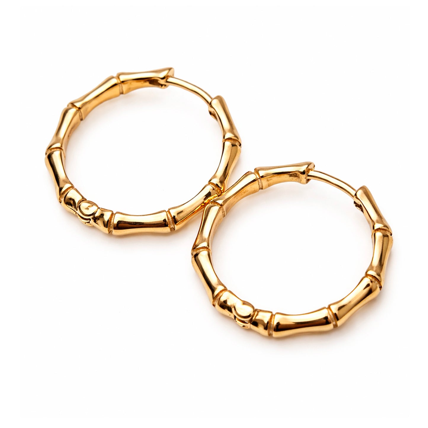 18k Gold-Laminated Bamboo earring for Women - ZO