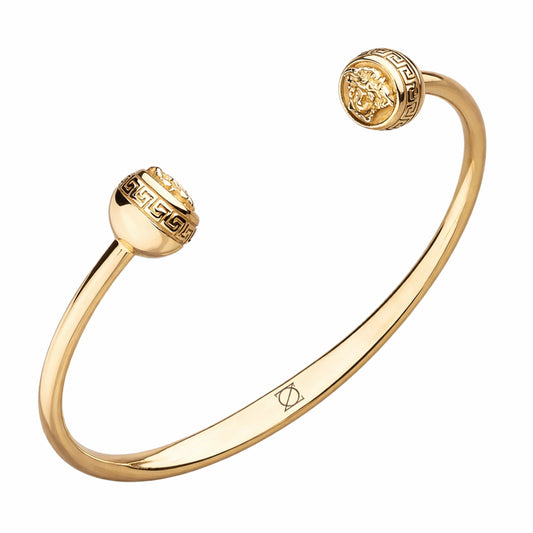 ZO JEWELRY & WATCH 18k Gold-Laminated Jellyfish Bangle Bracelets for Women, Adjustable
